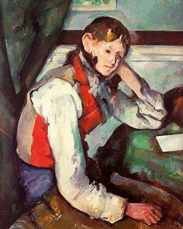 Paul Cezanne Boy in a Red Waistcoat oil painting image